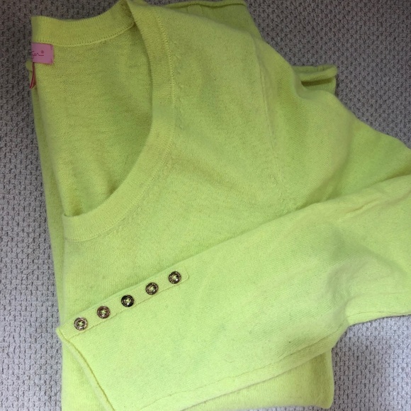 Lilly Pulitzer Cashmere Sweater - Limoncello Yello - Picture 4 of 4
